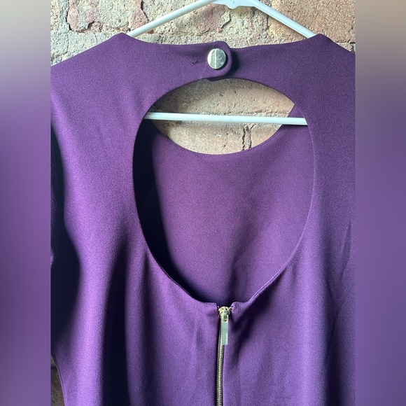 Calvin Klein Rich Purple Long Sleeve Dress - Picture 4 of 11